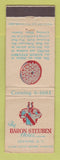 Matchbook Cover - Baron Steuben Hotel Corning NY WEAR