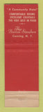 Matchbook Cover - Baron Steuben Hotel Corning NY WEAR