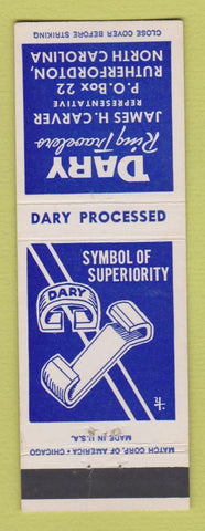 Matchbook Cover - Dary Ring Travelers Rutherfordton NC