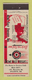 Matchbook Cover - Acme Fast Freight Trucking Atlanta GA