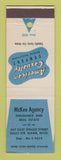 Matchbook Cover - McKee Insurance Agency American Casualty Sault Ste Marie MI