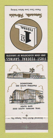 Matchbook Cover - 1st Federal Savings and Loan Sarasota FL