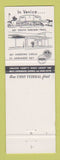 Matchbook Cover - 1st Federal Savings and Loan Sarasota FL