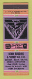 Matchbook Cover - Beam Building Supply Port Colborne ON