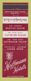 Matchbook Cover - Hoffman Hotels South Bend IN Monroe WI