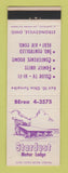 Matchbook Cover - Stardust Motor Lodge Strongsville OH