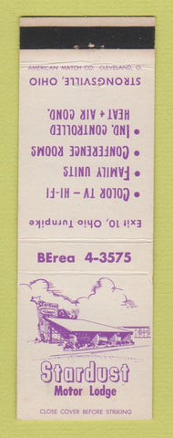 Matchbook Cover - Stardust Motor Lodge Strongsville OH