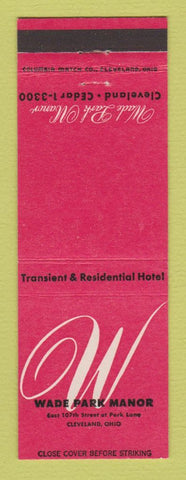 Matchbook Cover - Wade Park Manor Cleveland OH