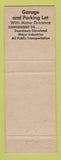 Matchbook Cover - Wade Park Manor Cleveland OH