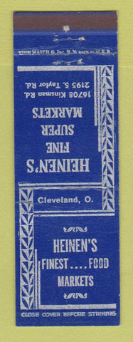 Matchbook Cover - Heinen's Grocery Stores Cleveland OH