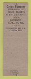 Matchbook Cover - Casco Laxatives