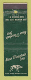 Matchbook Cover - Bear Mountain Inn Bear Mountain NY WEAR