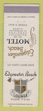 Matchbook Cover - Edgewater Beach Motel St Petersburg FL