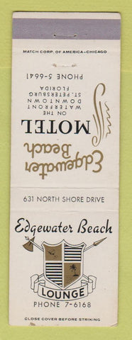 Matchbook Cover - Edgewater Beach Motel St Petersburg FL