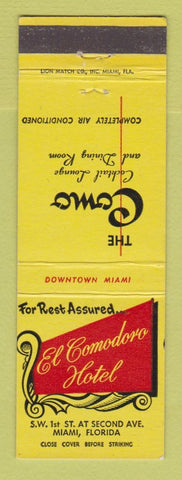 Matchbook Cover - El Comodoro Hotel Miami FL
