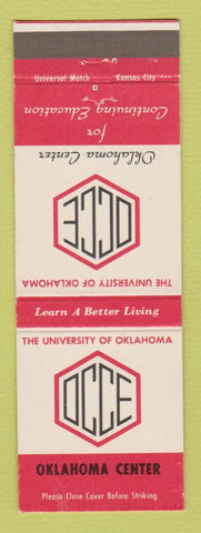 Matchbook Cover - University of Oklahoma Norman OK Sooners