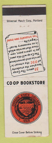 Matchbook Cover - Oregon State University Corvallis OR Beavers