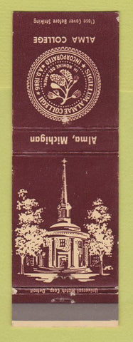Matchbook Cover - Alma College MI WEAR