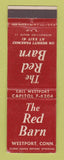 Matchbook Cover - The Red Barn Westport CT DISPLAY WEAR