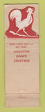 Matchbook Cover - The Red Barn Westport CT DISPLAY WEAR