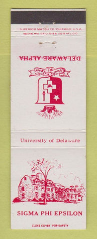 Matchbook Cover - University of Delaware Sigma Phi Epsilon WEAR