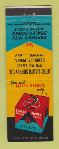 Matchbook Cover - Sealed Power Piston Ring's Ott's Danville PA