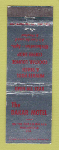 Matchbook Cover - Dakar Motel Hallandale FL WEAR