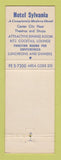 Matchbook Cover - Sylvania Hotel Philadelphia PA