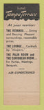 Matchbook Cover - Hotel Tampa Terrace Tampa FL