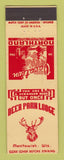Matchbook Cover - Deer Park Lodge Manitowish WI