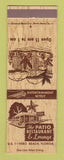 Matchbook Cover - Patio Restaurant and Lounge Vero Beach FL