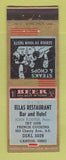 Matchbook Cover - Ellas Restaurant Bar Hotel Canton OH ADVANCE