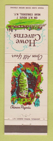 Matchbook Cover - Howe Caverns Cobleskill NY