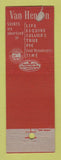 Matchbook Cover - Van Heusen Men's Clothes Ernst Birkholz Willoughby OH WORN