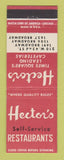 Matchbook Cover - Hector's Self Service Restaurants New York City