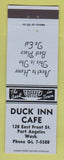 Matchbook Cover - Duck Inn Cafe Port Angeles WA