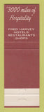 Matchbook Cover - Grand Canyon Fred Harvey