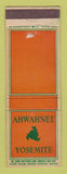 Matchbook Cover - Yosemite National Park CA Ahwahnee WEAR