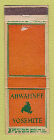 Matchbook Cover - Yosemite National Park CA Ahwahnee WEAR