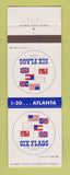 Matchbook Cover - Six Flags Amusement Park Atlanta GA