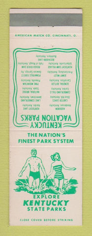 Matchbook Cover - Kentucky State Parks Frankfort KY girlie