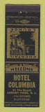Matchbook Cover - Hotel Columbia Asbury Park NJ