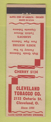 Matchbook Cover - Cleveland Tobacco Company OH
