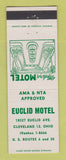 Matchbook Cover - Euclid Motel Cleveland OH