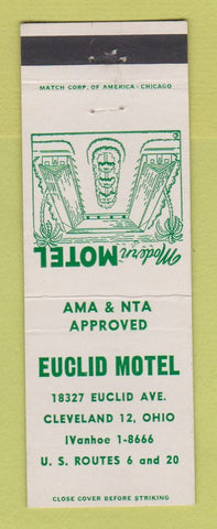 Matchbook Cover - Euclid Motel Cleveland OH