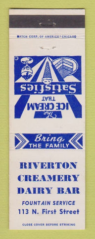 Matchbook Cover - Riverton Creamery Dairy Bar