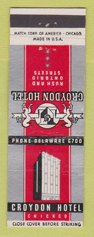 Matchbook Cover - Croydon Hotel Chicago IL