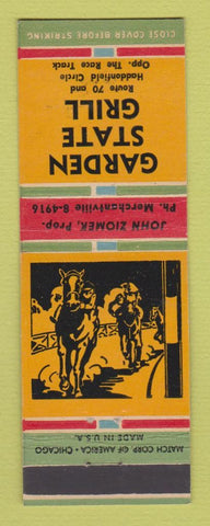 Matchbook Cover - Garden State Grill Haddonfield NJ John Ziomek