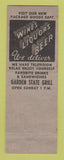 Matchbook Cover - Garden State Grill Haddonfield NJ John Ziomek