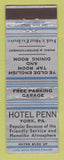 Matchbook Cover - Hotel Penn York PA WEAR